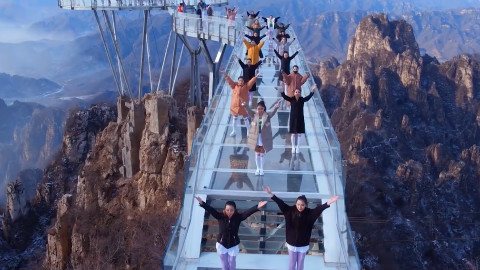保定八景之狼山竞秀,航拍保定狼牙山!